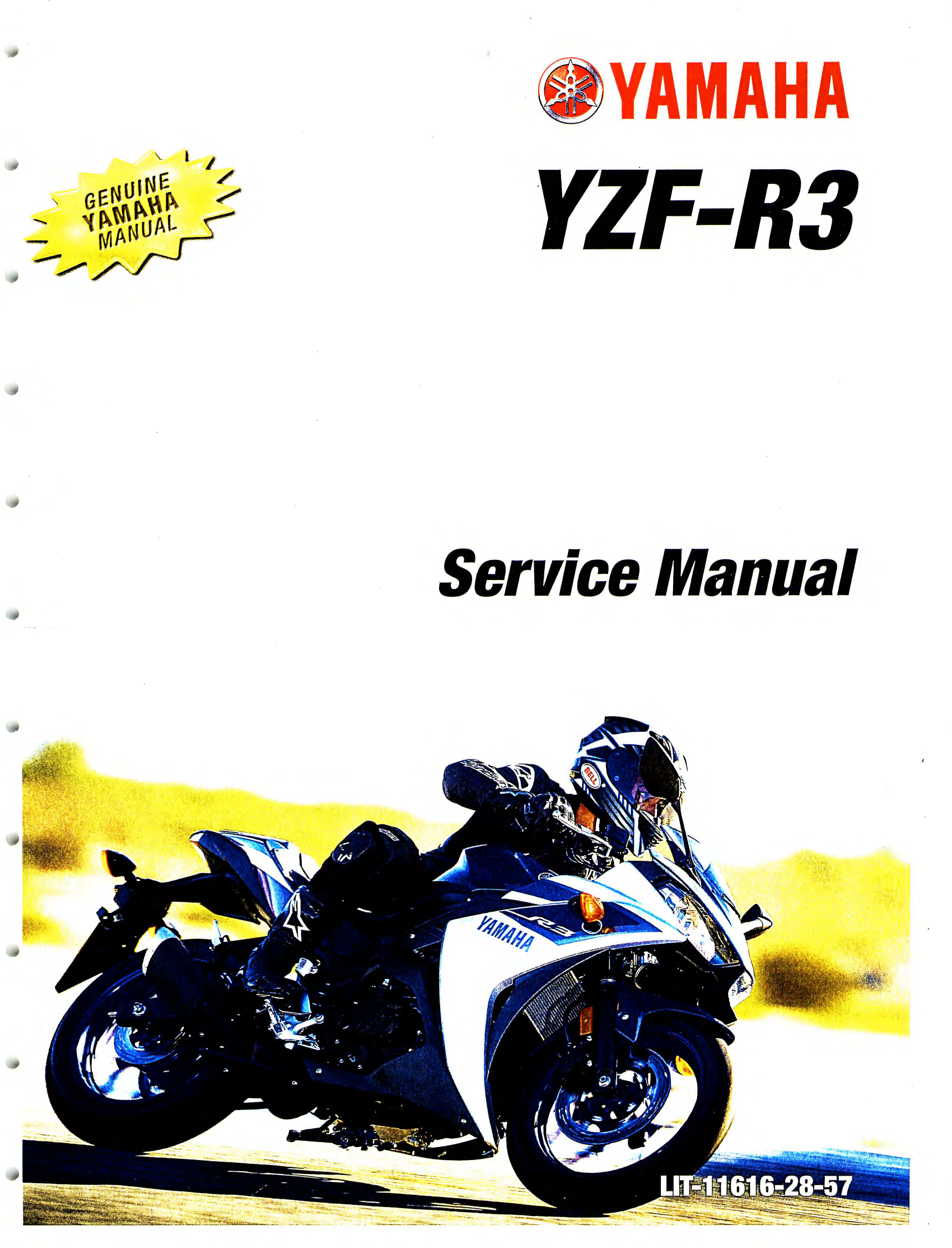 原版英文2015年雅马哈r3维修手册雅马哈yzfr3 yamaha yzf-r3维修手册扫描版pdf插图