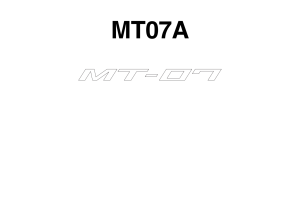 原版英文2014-2015年雅马哈MT07 abs yamaha mt07 abs维修手册