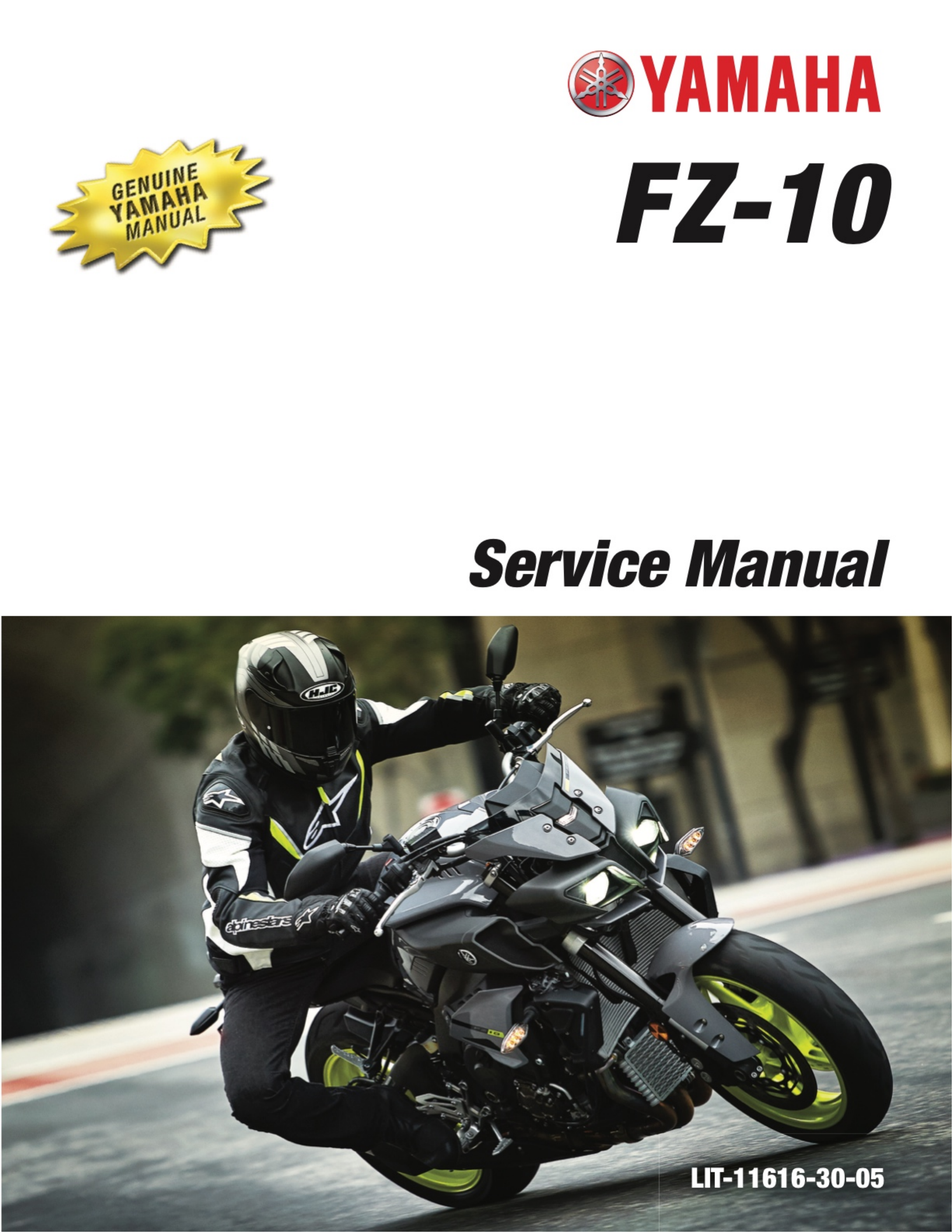 原版英文2016-2018年fz10维修手册适用于用同年份mt10维修手册图片pdf版插图