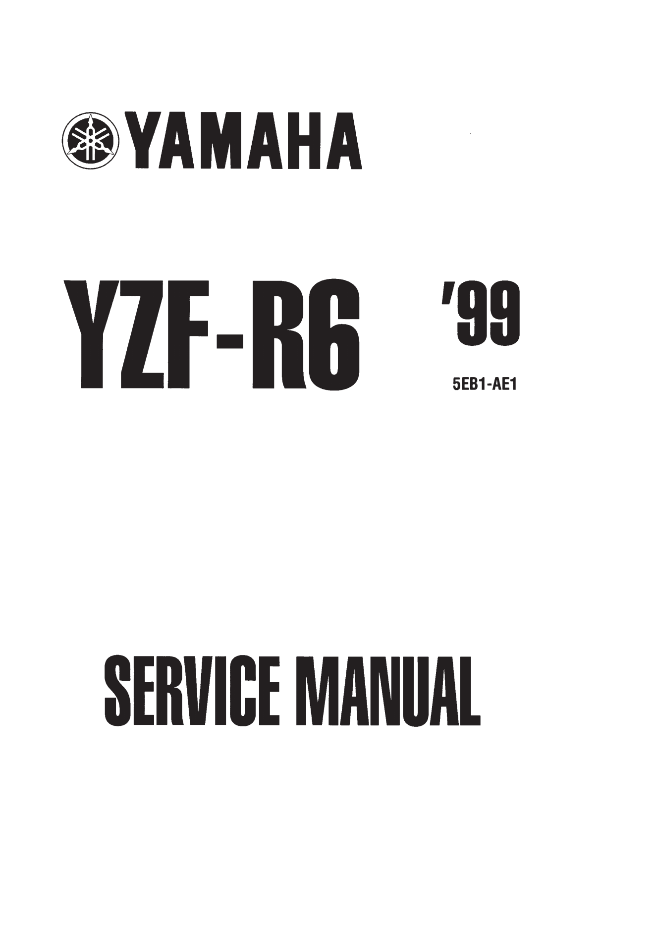 原版英文1999-2002年雅马哈yzfr6雅马哈r6维修手册插图