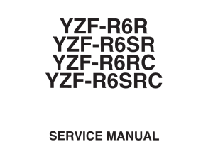 原版英文2003-2005年雅马哈yzfr6雅马哈r6维修手册