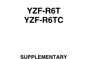 原版英文2005年雅马哈yzfr6雅马哈r6维修补充手册需要和2003-2005年雅马哈r6维修手册一起使用