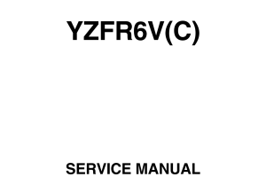原版英文2006年雅马哈yzfr6雅马哈r6维修手册