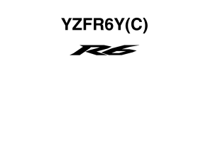 原版英文2009-2015年雅马哈yzfr6雅马哈r6维修手册