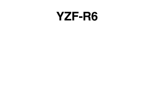 原版英文2017-2020年雅马哈yzfr6雅马哈r6维修手册