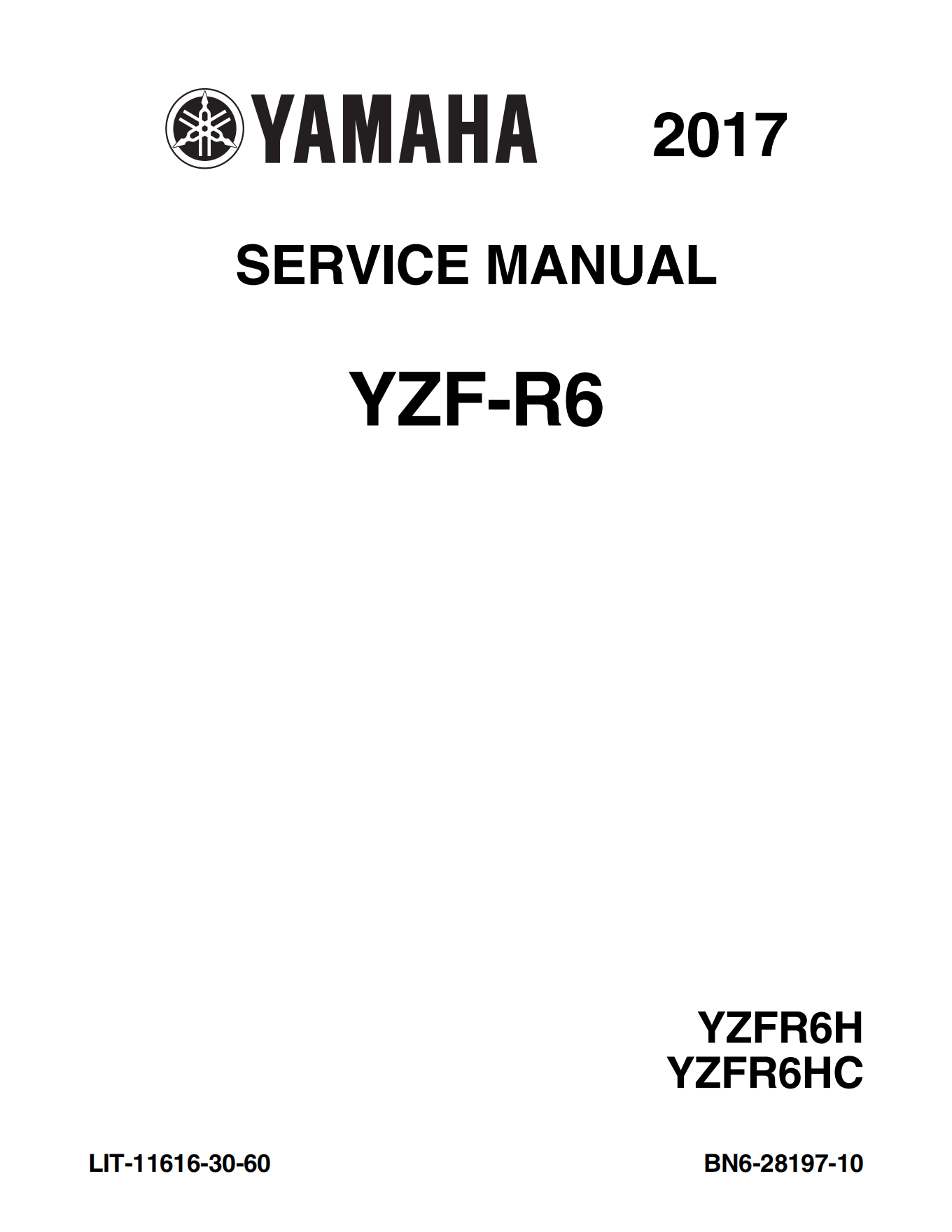 原版英文2017-2020年雅马哈yzfr6雅马哈r6维修手册插图