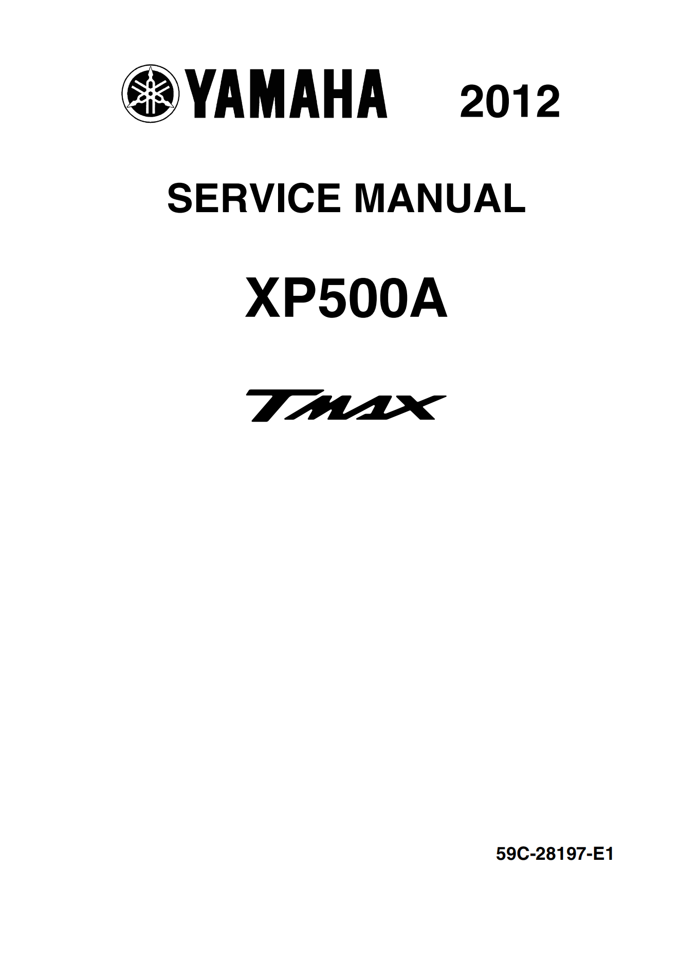 原版英文2012-2015年雅马哈tmax530维修手册xp500a维修手册插图