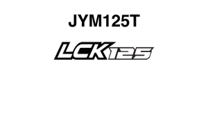原版中文2017年雅马哈LCK125维修手册JYM125-T维修手册