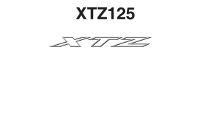 原版中文2014年雅马哈XTZ125维修手册