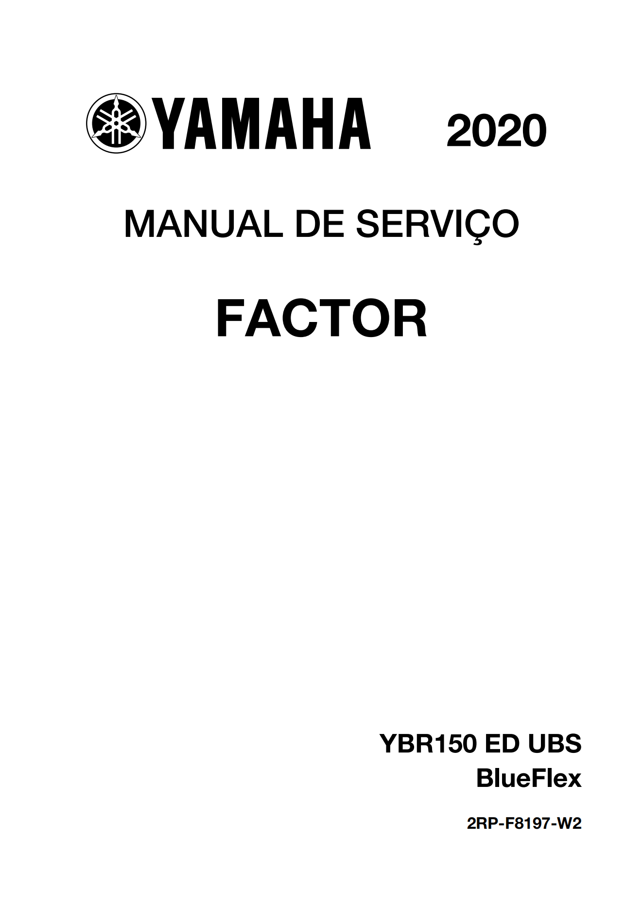 原版葡萄牙文2020年雅马哈ybr150维修手册factor 150维修手册插图
