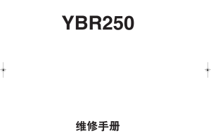 原版中文2007年雅马哈天剑王250维修手册ybr250维修手册