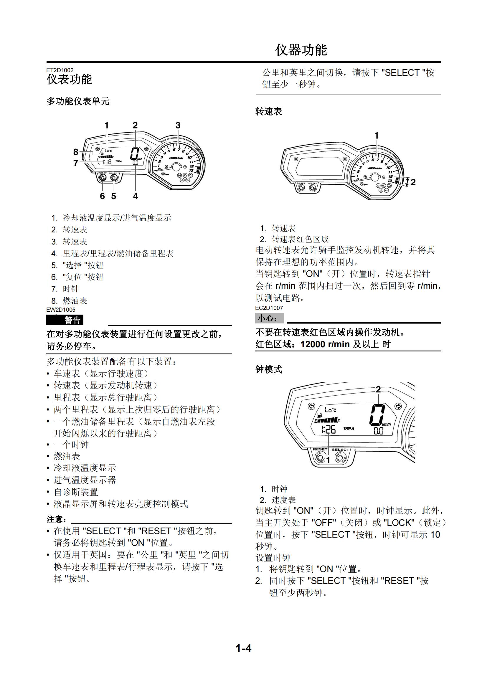 简体中文2006年雅马哈fz1n维修手册fz1s维修手册插图2